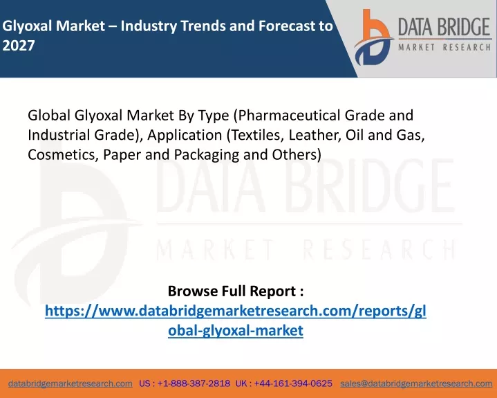 glyoxal market industry trends and forecast