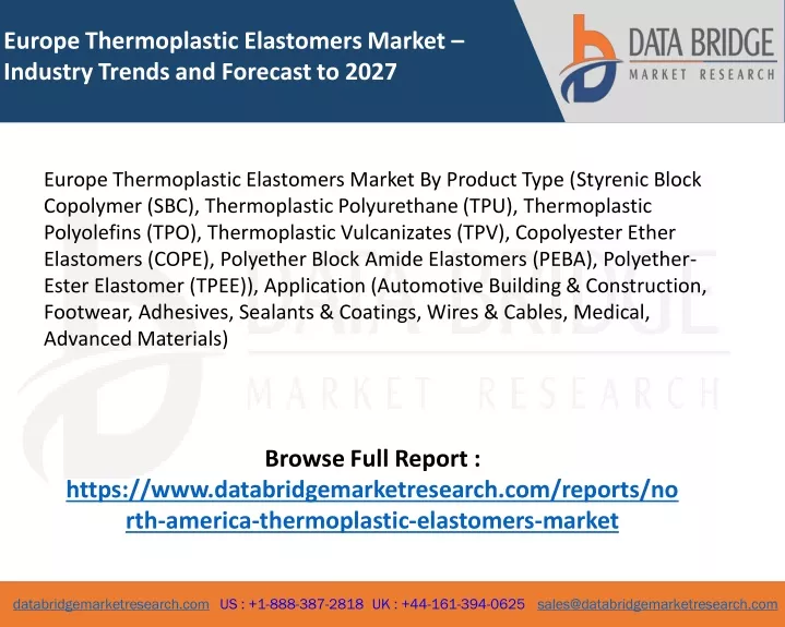 europe thermoplastic elastomers market industry