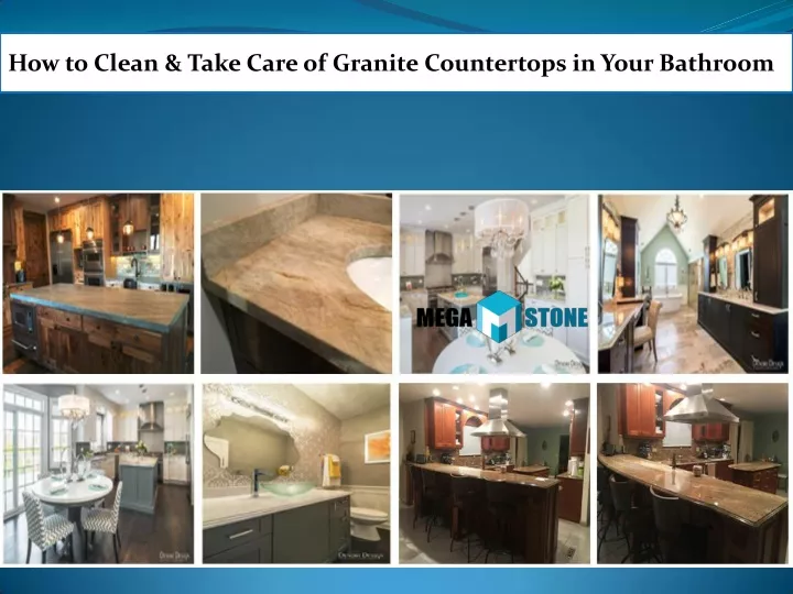 how to clean take care of granite countertops
