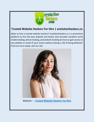 Trusted Website Hackers For Hire | evolutionhackers.co