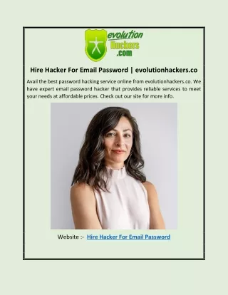 Hire Hacker For Email Password | evolutionhackers.co