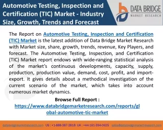 automotive testing inspection and certification