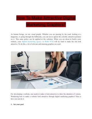 How To Make Attractive Digital Marketing Graphics?