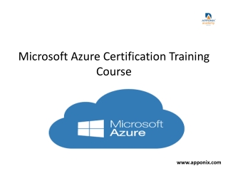 Azure Certification Training Course