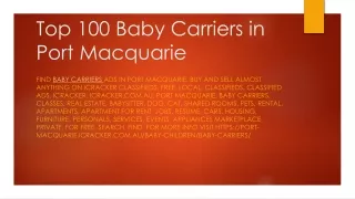 Top 100 Baby Carriers in Port Macquarie