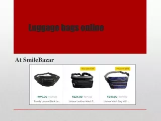 Buy luggage bags online from SmileBazar