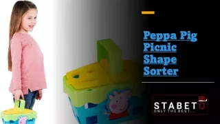 peppa pig picnic shape sorter