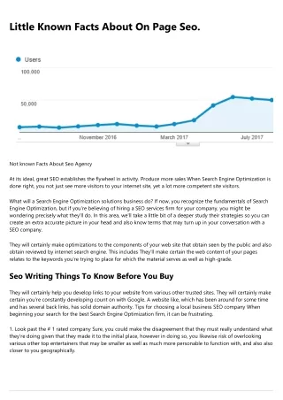 little known facts about on page seo