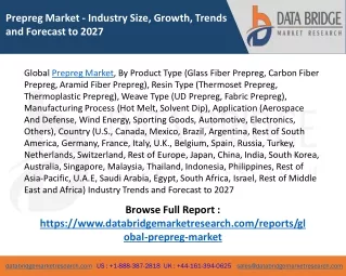 Global Prepreg Market – Industry Trends and Forecast to 2027