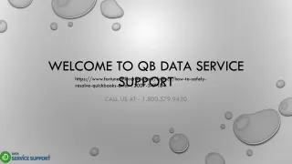 welcome to qb data service support