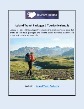 Iceland Travel Packages | Tourismiceland.is