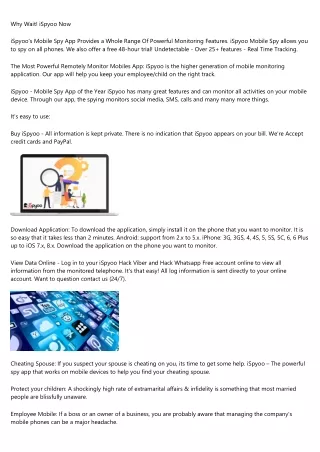 iSpyoo The Leading Mobile Monitoring App Trial Free