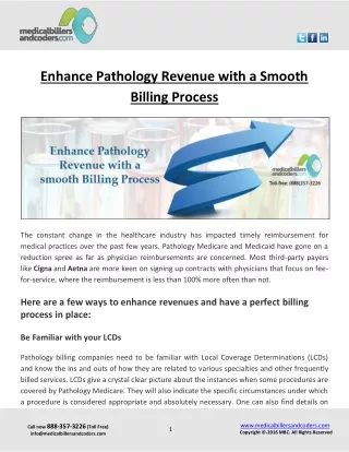 enhance pathology revenue with a smooth billing