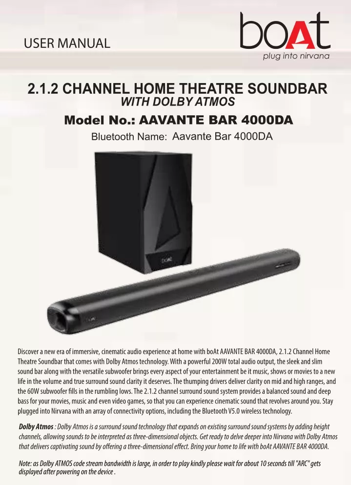 2 1 2 channel home theatre soundbar with dolby