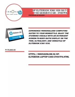 hp elitebook x360 1030 g8 i7 1165
