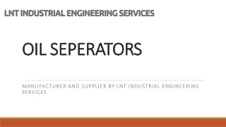 Oil Seperators