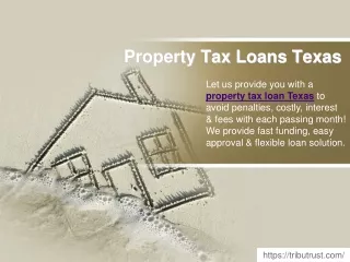 Property Tax Loans Texas