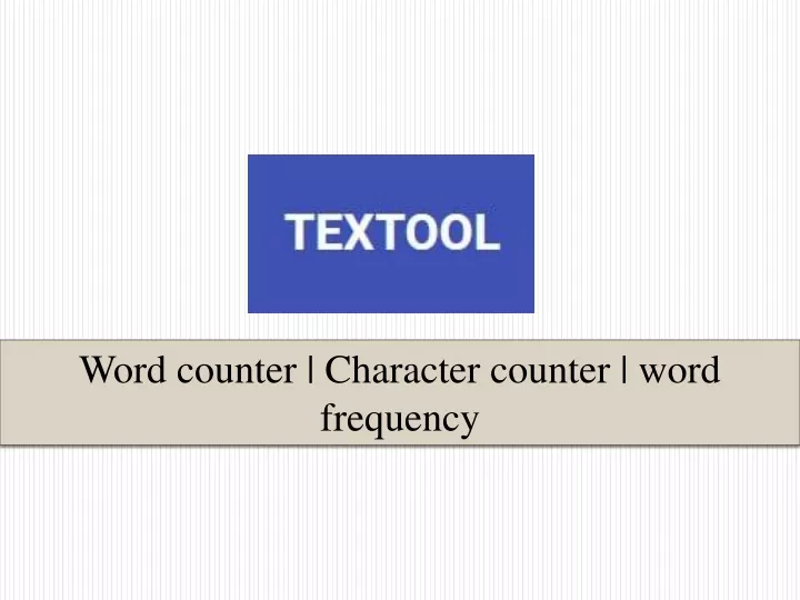 word counter character counter word frequency