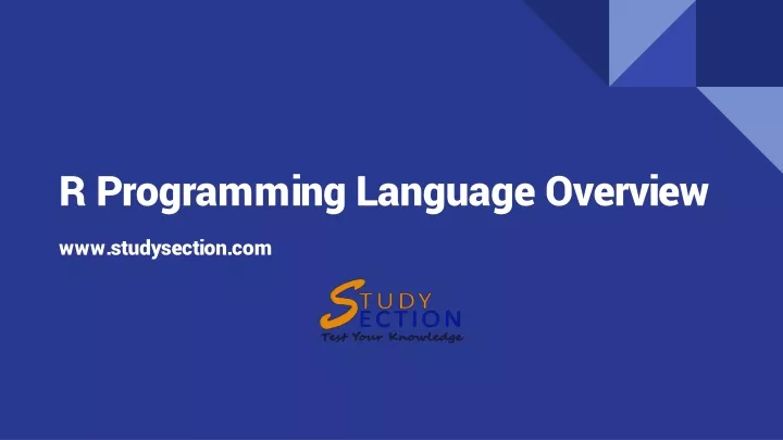 r programming language overview