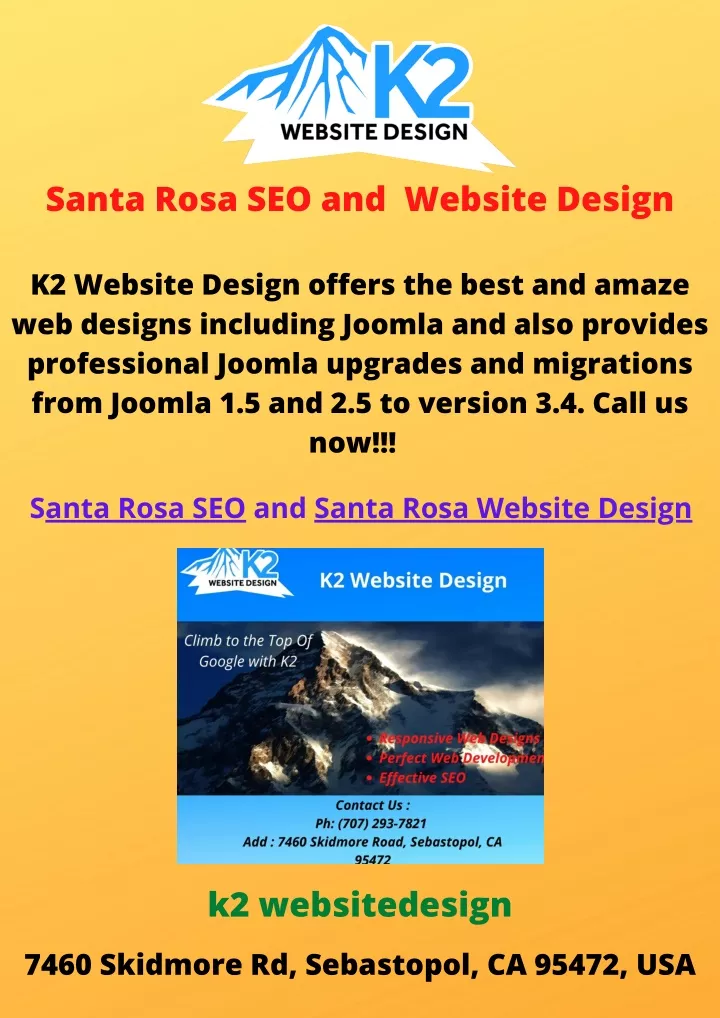 santa rosa seo and website design