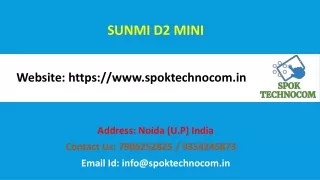 Buy SUNMI D2 MINI at cheap cost from SPOK Technocom