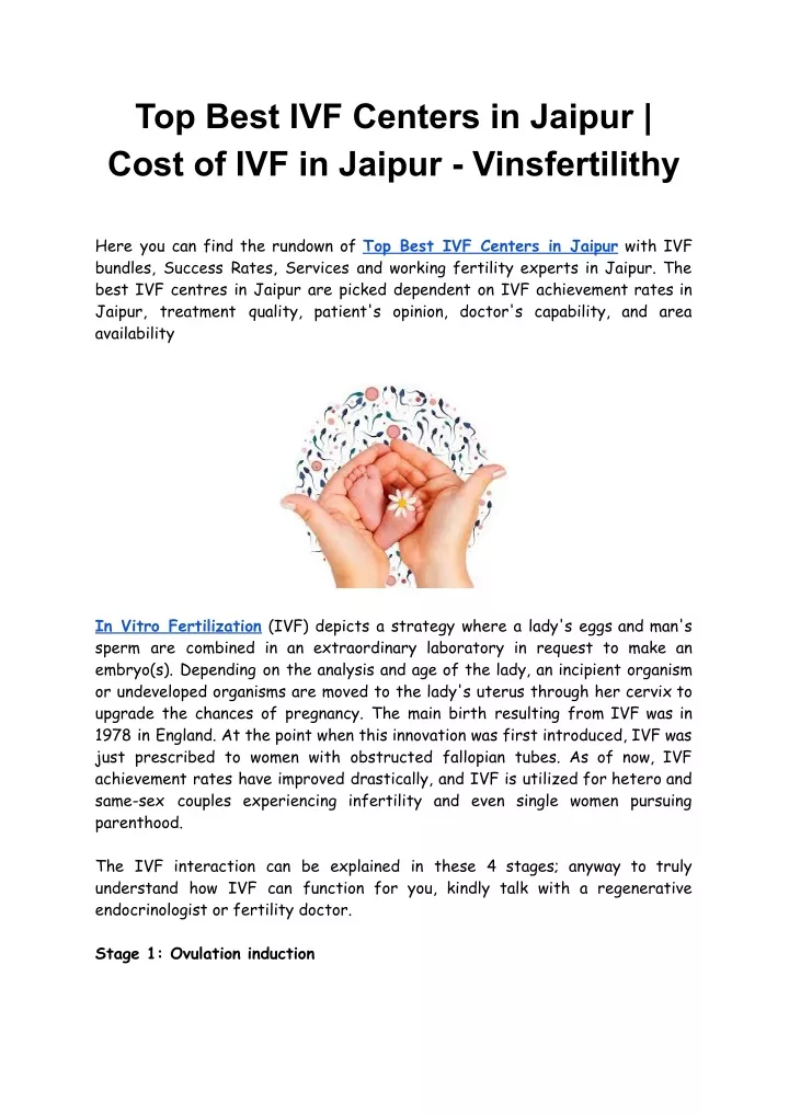 top best ivf centers in jaipur cost