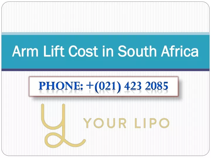 arm lift cost in south africa