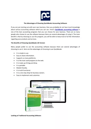 the advantages of choosing quickbooks accounting