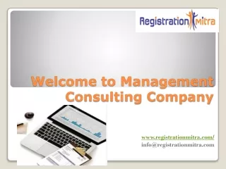 welcome to management consulting company