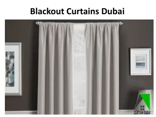 blackout curtains dubai