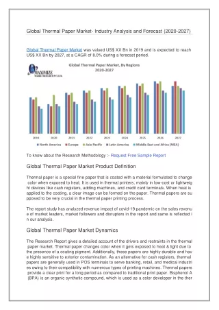 Global Thermal Paper Market