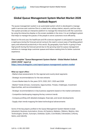 global queue management system market market