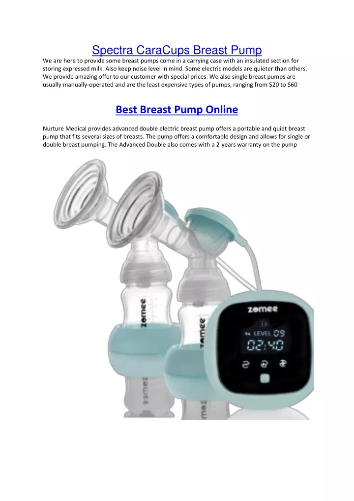 spectra caracups breast pump we are here