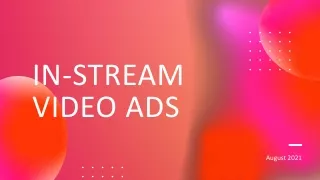 In-Stream Video Ads