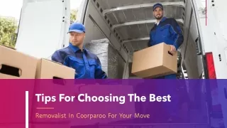 Tips for Choosing the Best Removalist in Coorparoo