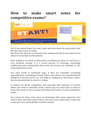 how competitive exams