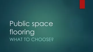 Public space flooring