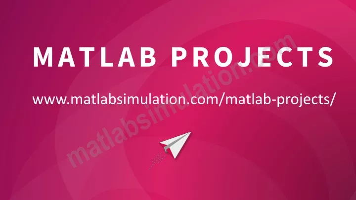 matlab projects