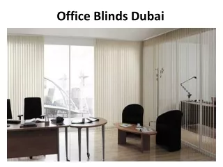 office blinds dubai