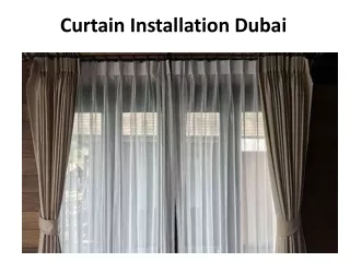 curtain installation dubai