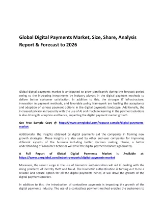 global digital payments market size share