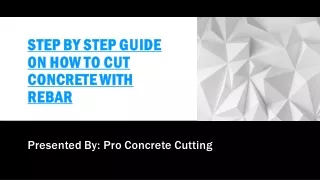Step by Step Guide on How to Cut Concrete with Rebar