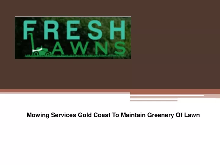 mowing services gold coast to maintain greenery of lawn