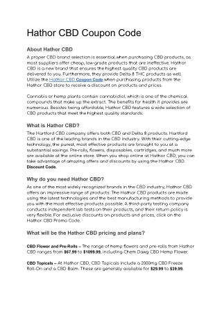hathor cbd coupon code