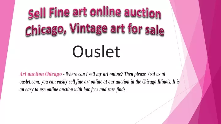 sell fine art online auction chicago vintage art for sale