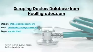 scraping doctors database from healthgrades com