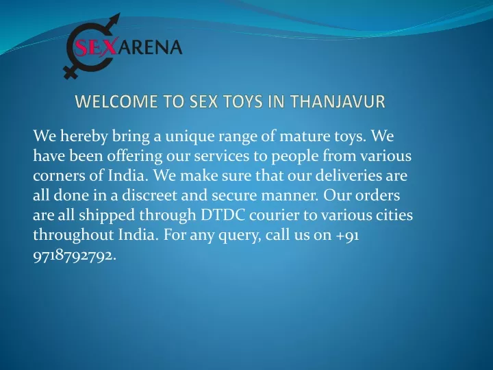 w elcome t o sex toys in thanjavur