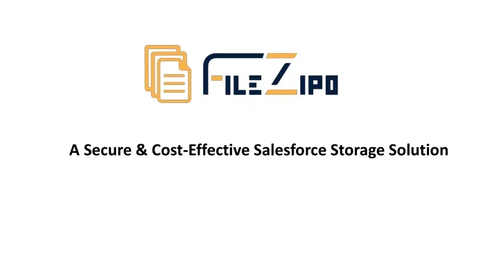 a secure cost effective salesforce storage