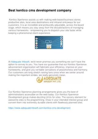 best kentico cms development company
