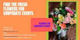 Find the Fresh Flowers for Corporate Events